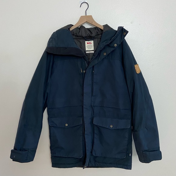 FJALLRAVEN Barents Parka - Men’s Large - Navy Blue - Picture 8 of 16